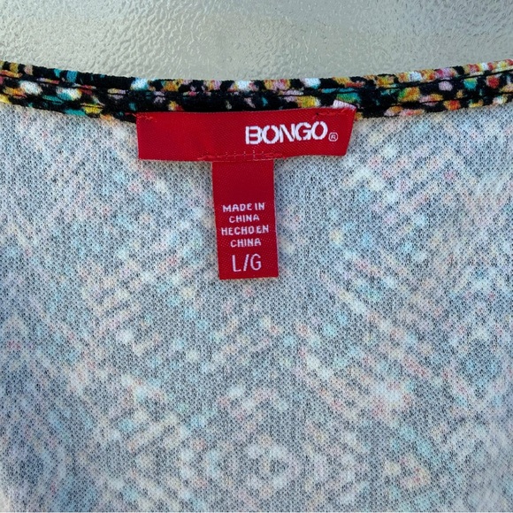 BONGO Multicolor Knit Top with Speckled Print - Picture 7 of 10